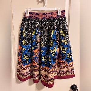 Flying Tomato Size SMALL Skirt Colorful Boho Embroidered Waist Band S